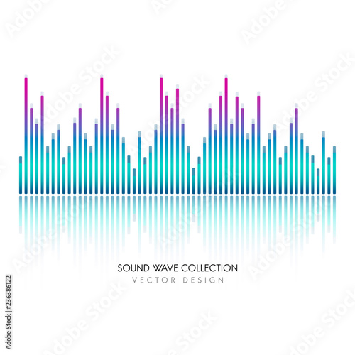 Sound wave equalizer vector design
