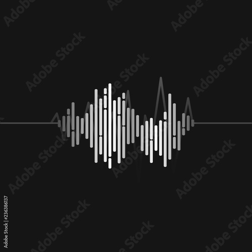 Sound wave equalizer vector design