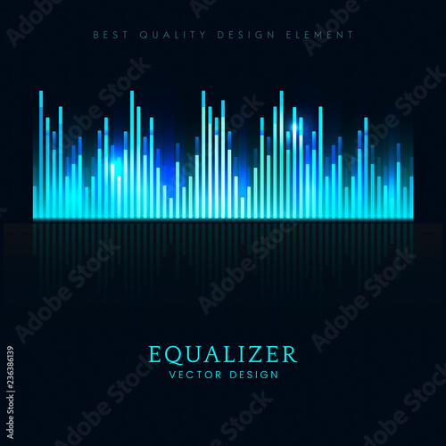 Sound wave equalizer vector design