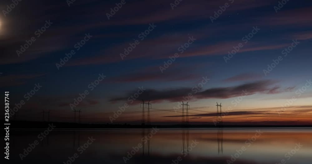 Sunset on the reservoir, Ukraine, Rivne Sunset on the reservoir, Ukraine, Rivne