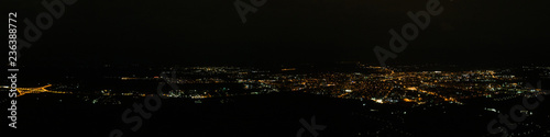 Starry sky, night, panorama, Rivne, Ukraine