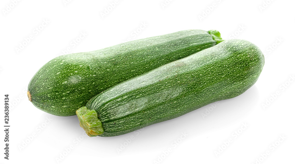 Fresh zucchini isolated on white (cucumber) Fresh zucchini isolated on white (cucumber)