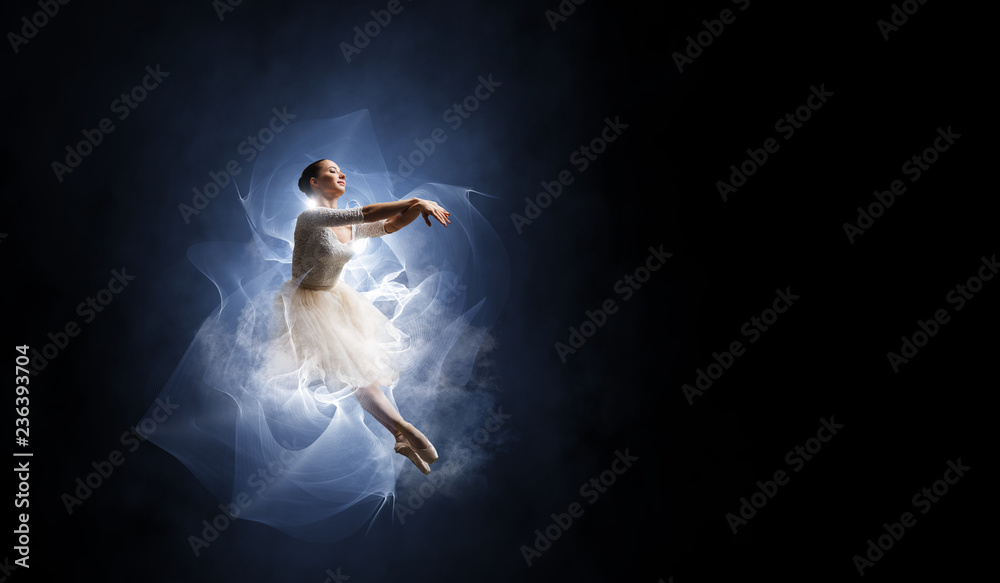 Ballet dancer in jump