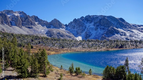 Lake in the Sierra mountains
