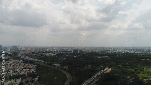 birds eye view of the City photo