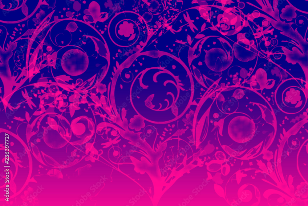 with a colorful wallpaper pattern with a colorful wallpaper pattern
