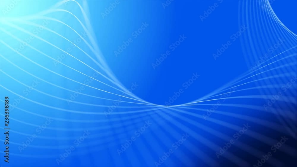 abstract wave blue curve line loop