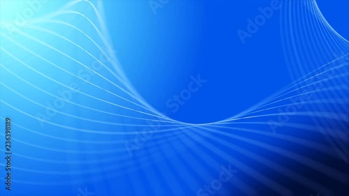 abstract wave blue curve line loop