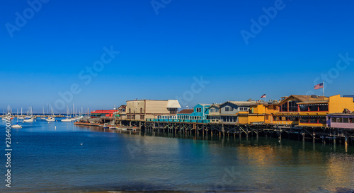 Old Fisherman's Wharf in Monterey, California, a famous tourist attraction photo
