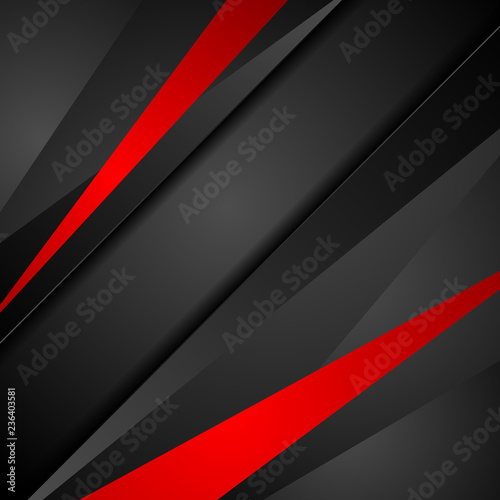 Red and black tech corporate abstract background