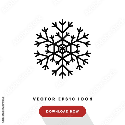 Fototapeta Naklejka Na Ścianę i Meble -  Snowflake vector icon