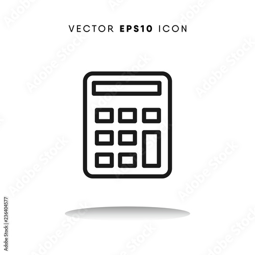 Calculator black friday vector icon