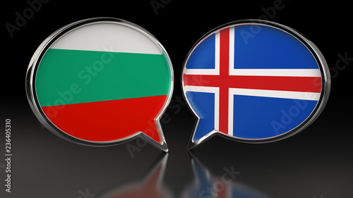 Bulgaria and Iceland flags with Speech Bubbles. 3D illustration Free Download Bulgaria and Iceland flags with Speech Bubbles. 3D illustration - GFXLoad