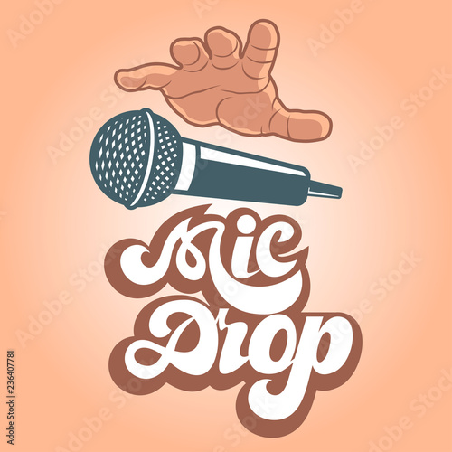 Mic drop logo