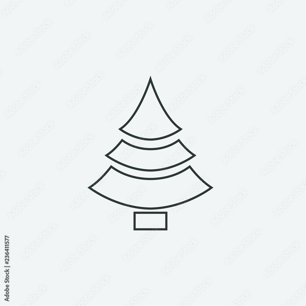 Christmas Tree icon, Xmas tree symbol, New year icon symbol Christmas Tree icon, Xmas tree symbol, New year icon symbol