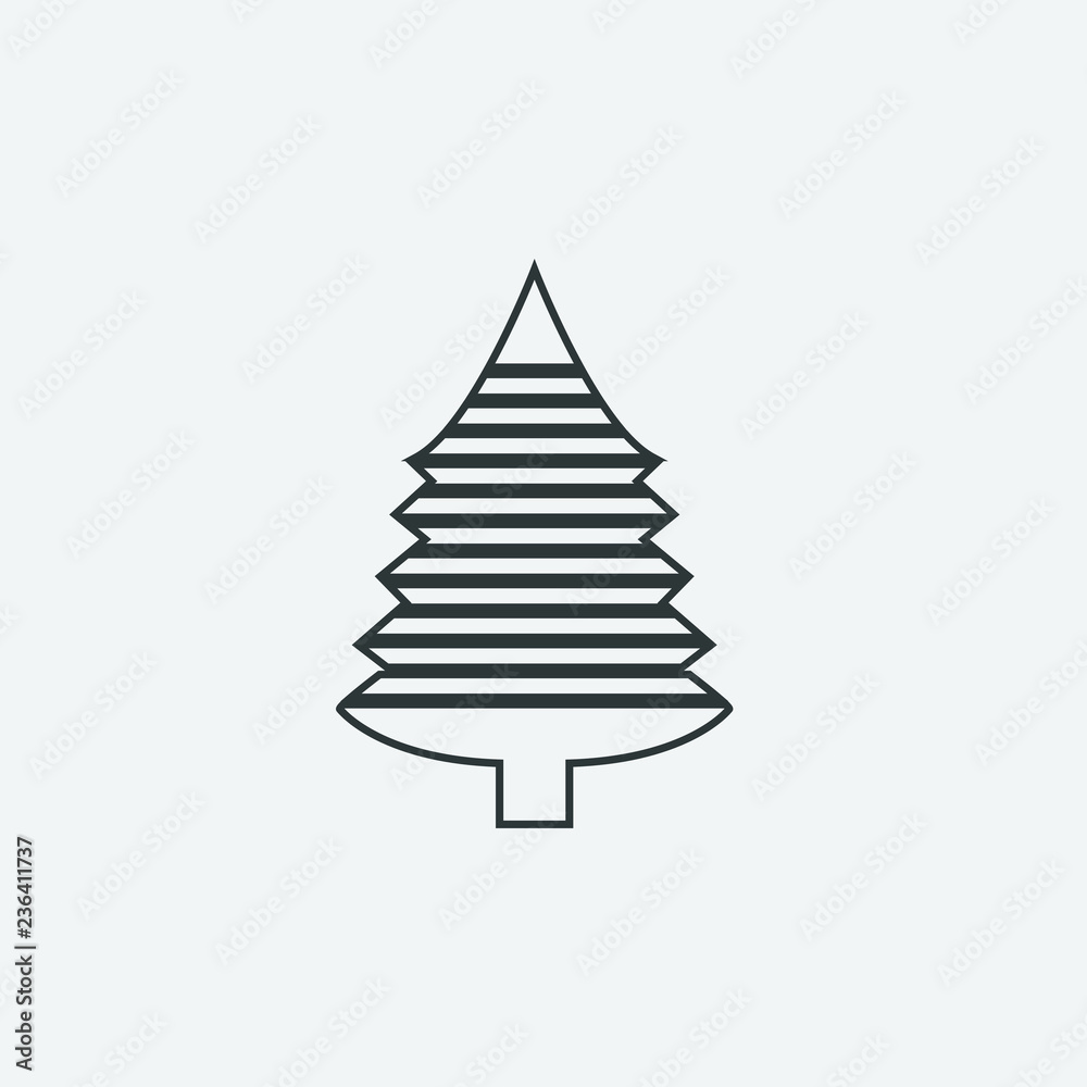 Christmas Tree icon, Xmas tree symbol, New year icon symbol Christmas Tree icon, Xmas tree symbol, New year icon symbol