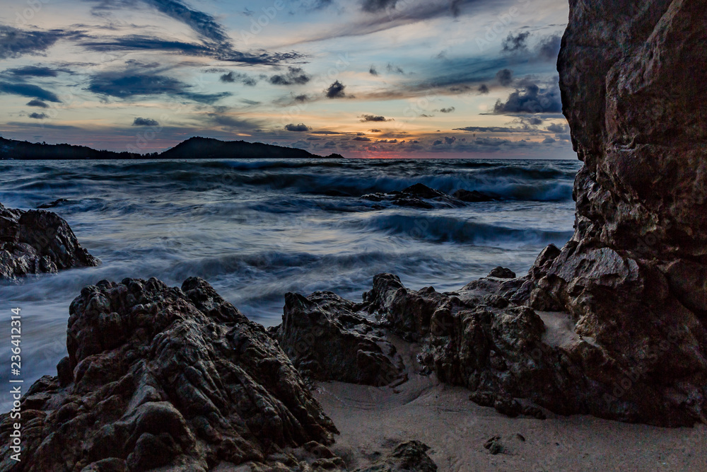 Beach on the shores of the Adaman sea, Nature. Phuket, Thailand. Beach on the shores of the Adaman sea, Nature. Phuket, Thailand.