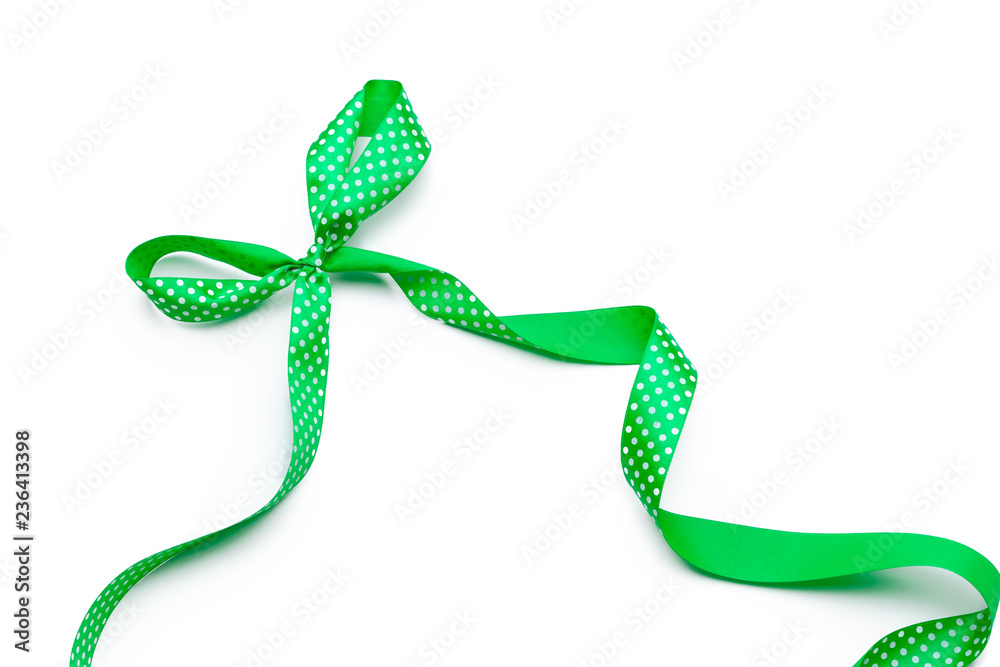 green ribbon border isolated on white background Stock Photo | Adobe Stock