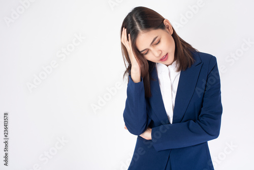 Business woman is headache