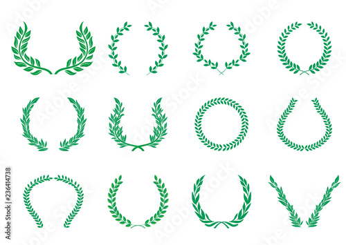 月桂樹のオーナメント（グリーン）ローレルリース｜飾り囲み・LAUREL　Wreath
