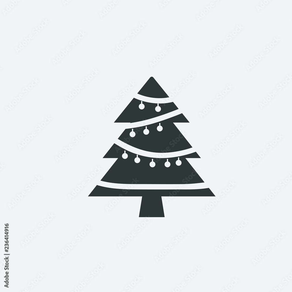 Christmas Tree icon, Xmas tree symbol, New year icon symbol Christmas Tree icon, Xmas tree symbol, New year icon symbol