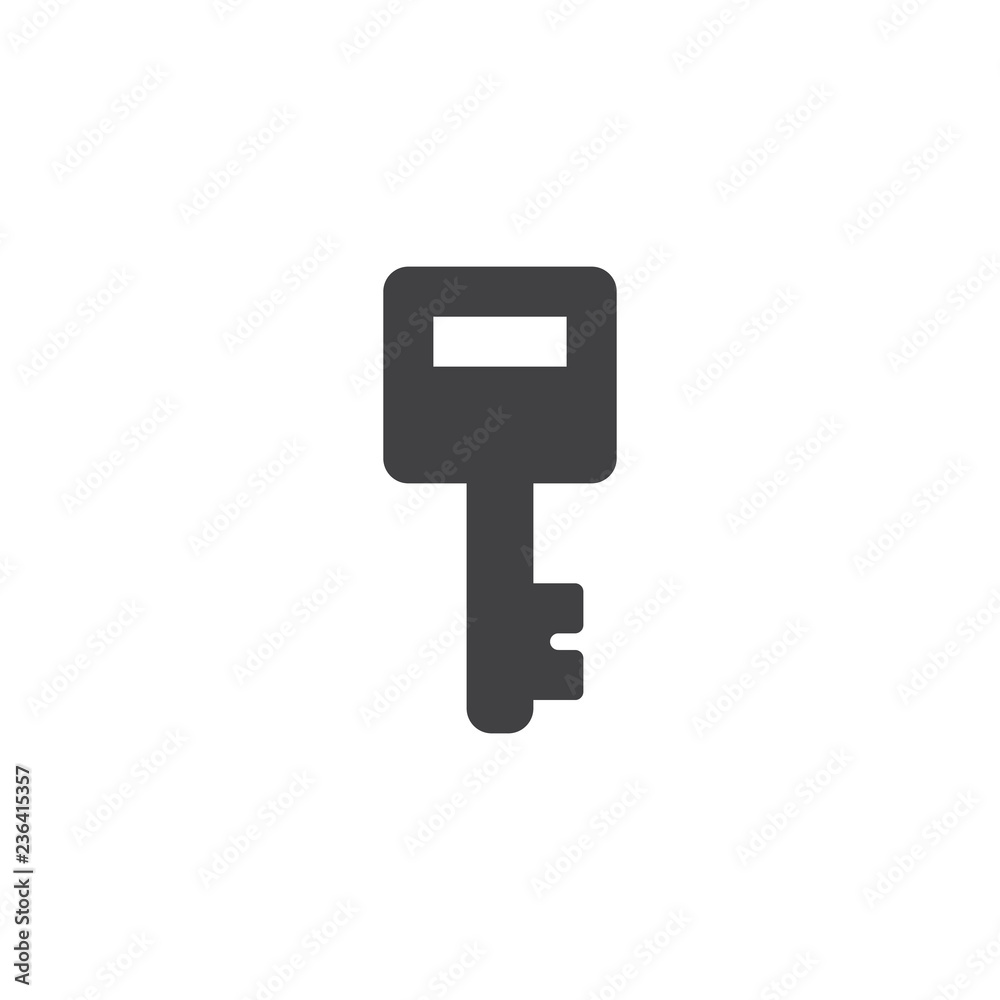Key vector icon. filled flat sign for mobile concept and web design. Secure key simple solid icon. Password symbol, logo illustration. Pixel perfect vector graphics