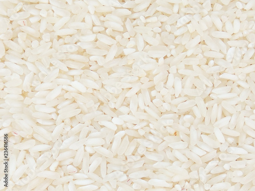 Food background with white rice