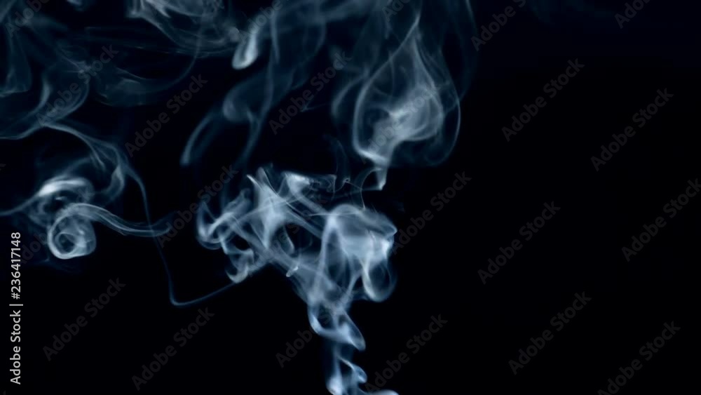 Isolated white fume is spreading upwards Isolated white fume is spreading upwards