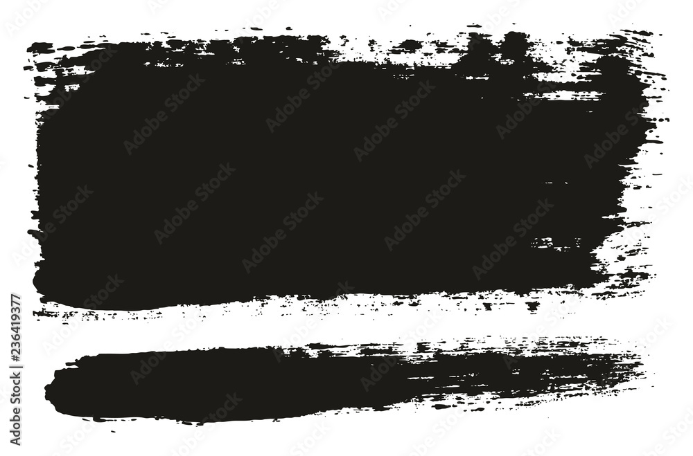 Paint Brush Wide Lines High Detail Abstract Vector Background Set 73
