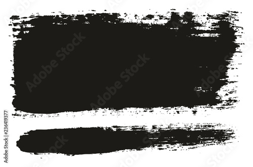 Paint Brush Wide Lines High Detail Abstract Vector Background Set 73