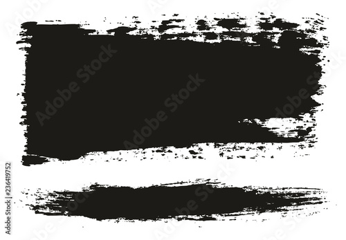 Paint Brush Wide Lines High Detail Abstract Vector Background Set 70