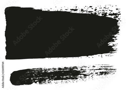 Paint Brush Wide Lines High Detail Abstract Vector Background Set 69