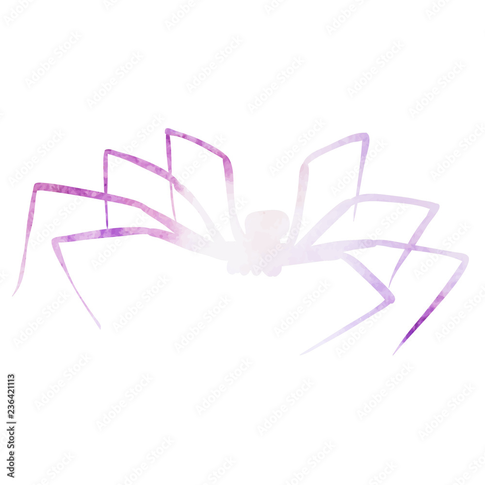 Vektorová grafika „vector, isolated watercolor pink silhouette of a spider,  insect“ ze služby Stock | Adobe Stock