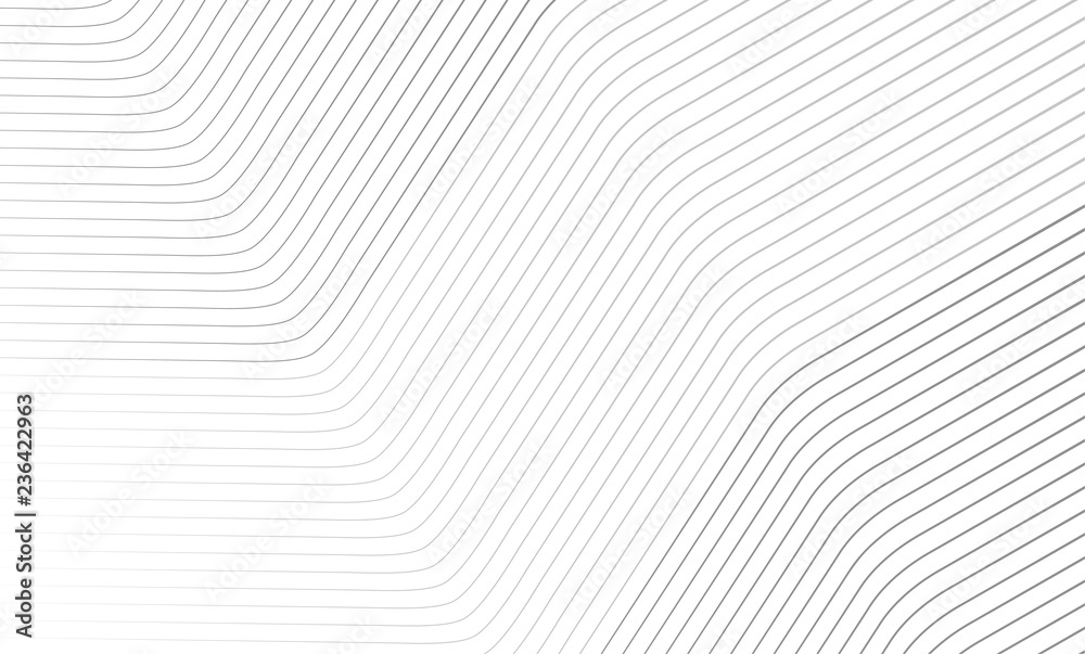 Vector Illustration of the pattern of gray lines on white background. EPS10.