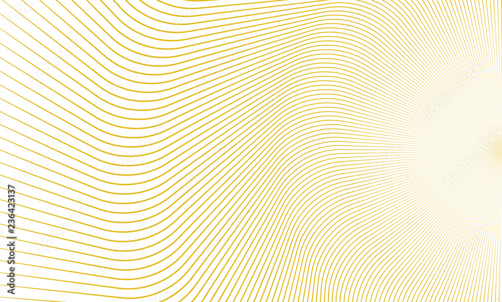 Vector Illustration of the pattern of golden lines on white background. EPS10.