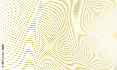 Vector Illustration of the pattern of golden lines on white background. EPS10.
