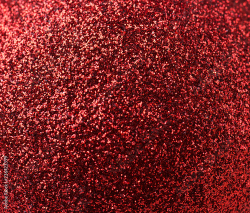 Red abstract sparkling christmas background, copy space