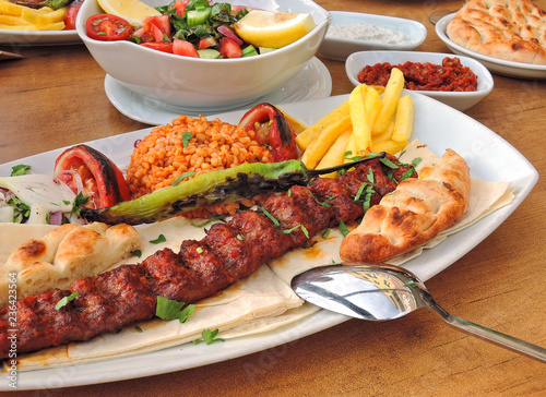 turkish kebab and pita