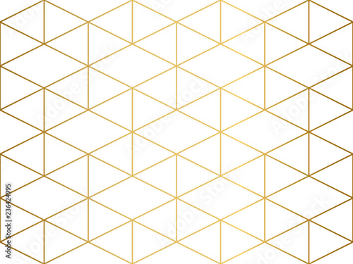 Seamless geometric pattern. Gold linear pattern. Wallpapers for your design.