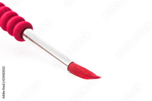 colour paint brush isolated on white background