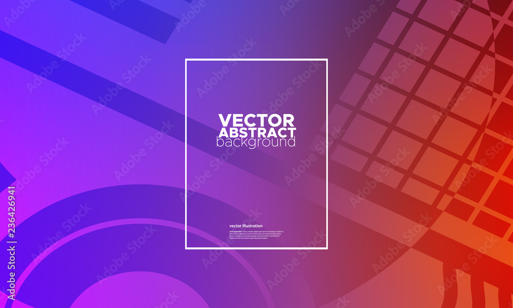 Minimal covers design. Colorful gradients background.