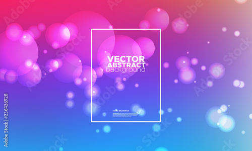 Gradient Color Banner With Bokeh, Mesh colour Background