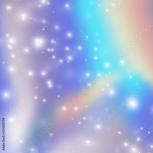 Vector blurred holographic background