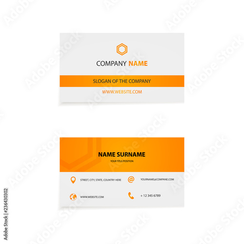 Clean business card