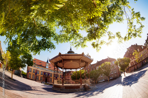 Place dArmes square with bandstand in Belfort photo