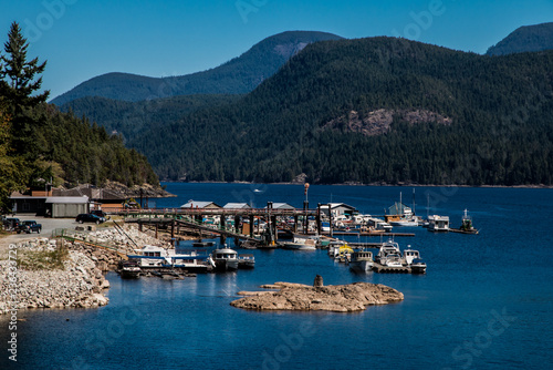view of the bay of  Powell River canada