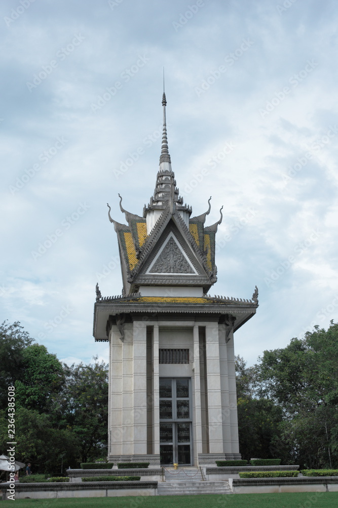 Naklejka premium カンボジア キリングフィールド ポルポト クメールルージュ