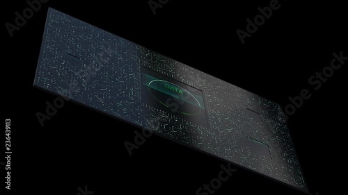 Abstract Animated Circuit Board Data Secured 4.mov