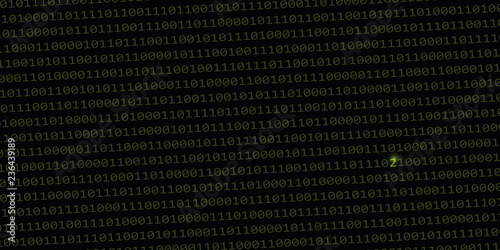 error in the binary data code vector illustration EPS10