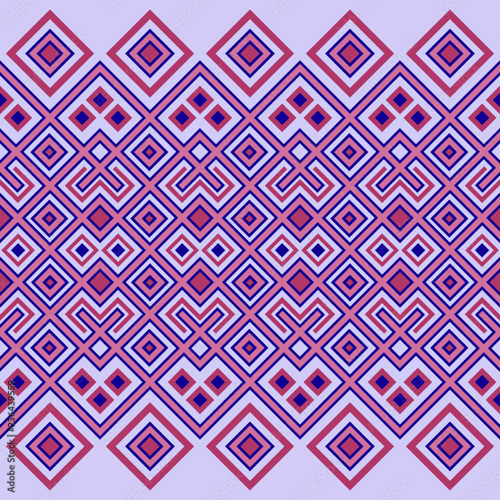 Seamless geometric ethnic pattern. Traditional African and Cuban style. Separated background. Swatch is included in EPS file. Seamless geometric ethnic pattern. Traditional African and Cuban style. Separated background. Swatch is included in EPS file.